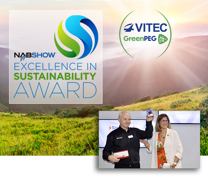 Philippe Wetzel, VITEC's CEO & Founder presented with Champion of Sustainability Award at NAB Show 2024!